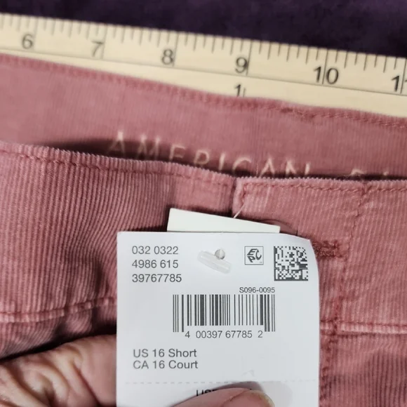 American Eagle Dusty Pink High-Rise Baggy Joggers Cargo sz16 - Picture 7 of 10